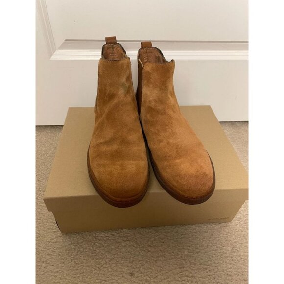 Gentle Souls Suede Chelsea Boots Cognac Brown Size 10